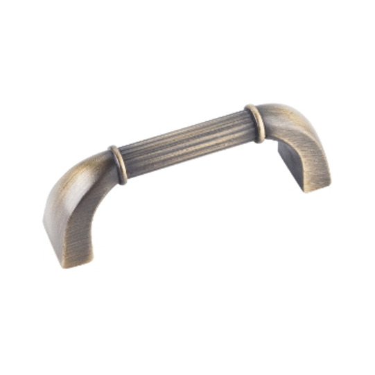 3 3/8in. overall length Cabinet Pull Antique Brushed Satin Brass